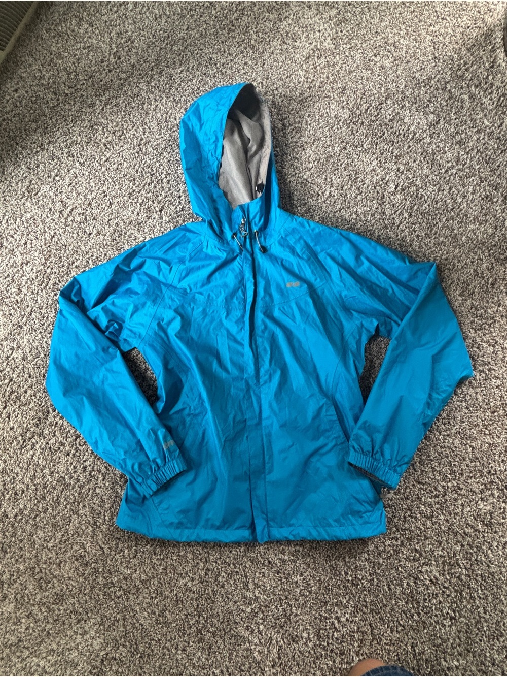 Women's Lightweight Hooded Raincoat - Bright Teal